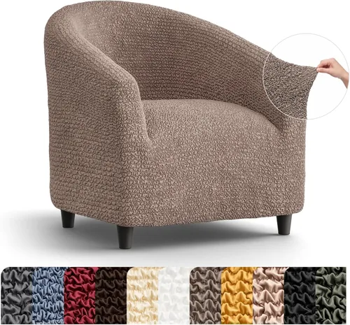 Vista 12 de PAULATO BY GA.I.CO. Funda elástica para sillón de 1 pieza, funda bielástica para silla de club, protector de muebles para sillón de bañera, lavable