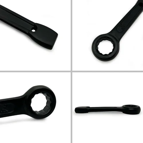 Vista 6 de Slogging Box End Striking Ring Llave métrica Slugging Llave plana de un solo anillo 0.945 in