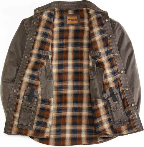 Vista 3 de Venado Chaqueta de gamuza de algodón oculta