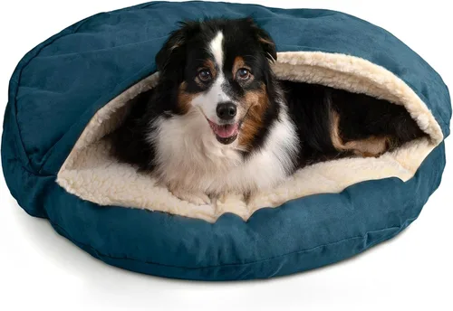 Vista 15 de Snoozer Cama de lujo de microsuede acogedora estilo cueva para mascotas, pequeña, antracita For small sized pets, Removable washable cover