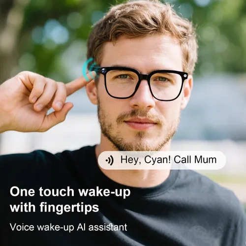 Vista 5 de Lentes inteligentes AI 2026 con cámara, video HD 4K y captura de fotos, gafas de cámara de 8 MP para hombres y mujeres, gafas de grabación