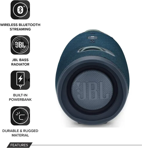 Vista 4 de JBL Xtreme 2 Altavoces Bluetooth inalámbricos portátiles - Par (azul)