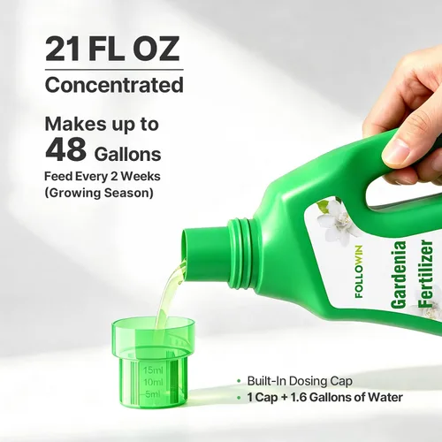 Vista 6 de FOLLOWIN Fertilizante Gardenia, 3-1-2 alimento líquido para plantas