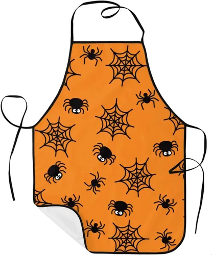 Vista 35 de Sigouyinei Delantales para mujeres con bolsillos, delantal para hombres, delantal adecuado para chefs camareros, técnicos de uñas para hornear