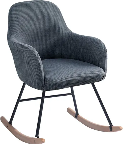 Vista 10 de Fundas elásticas para mecedoras con brazos y respaldo alto, para sala de estar, muebles del hogar, dormitorio, relajación, protector de silla