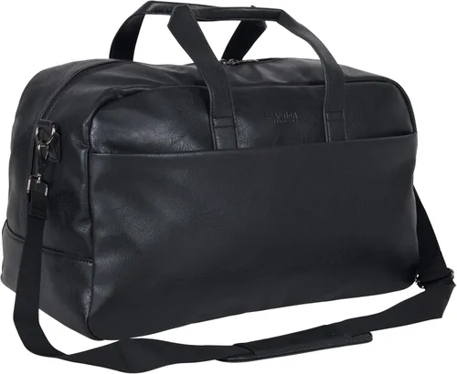 Vista 3 de Kenneth Cole Reaction Port Stanley Bolsa de viaje de piel sintética de 20 pulgadas con cremallera superior Negro 20 Travel Duffel Port Stanley