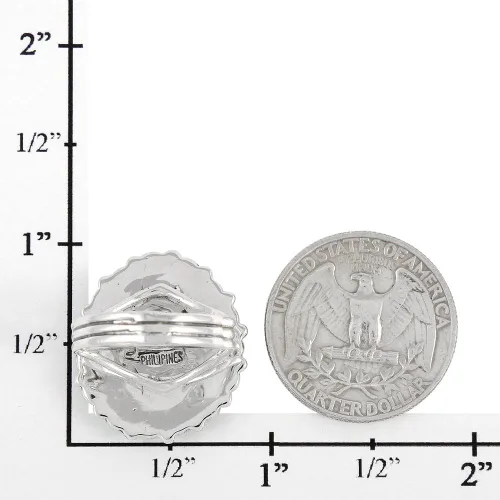 Vista 5 de Anillo turquesa de plata de ley 925 con piedras preciosas genuinas estilo suroeste