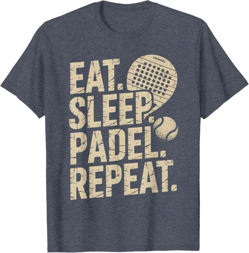 Vista 106 de Camiseta Eat Sleep Padel Repeat Padel Jugador de Tenis