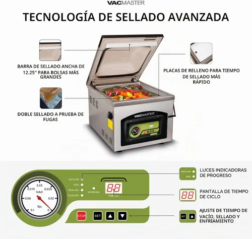 Vista 6 de Sellador al vacío con cámara VacMaster VP230