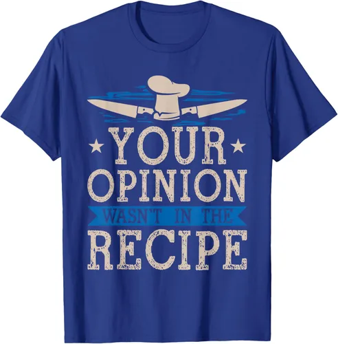 Vista 21 de Cooking Your Opinion Wasnot In The Recipe Chef Cook Baker - Camiseta, Negro, S