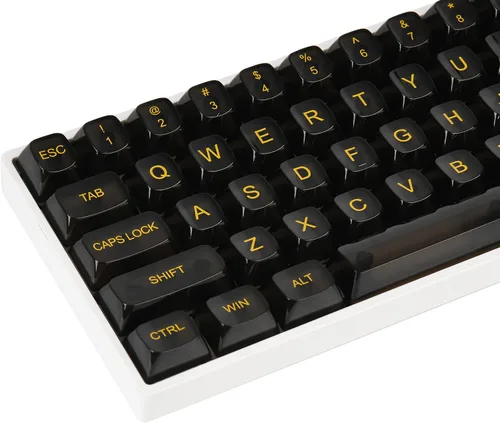 Vista 9 de Fogruaden Juego de teclas PBT, teclas personalizadas de perfil cereza para teclas de teclado mecánico (9009)