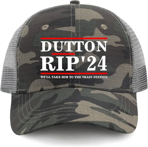 Vista 9 de devor Gorras Dutton Rip 2024 con texto en inglés "We 'll Take Em to The Train Station Baseball Gorras para hombre, divertido sombrero ajustable