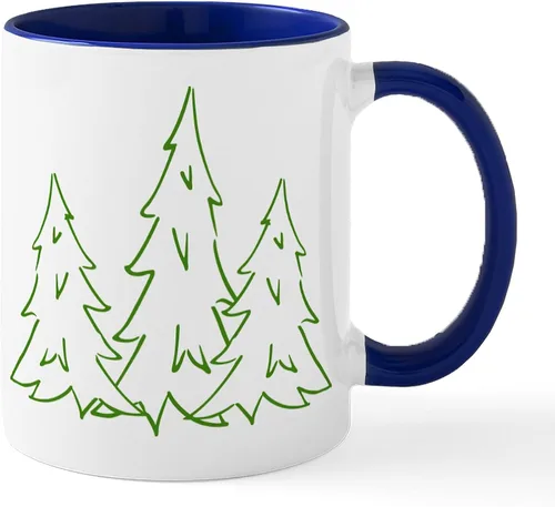 Vista 14 de CafePress Cardinal In Snowy Tree - Taza de café de cerámica (11 oz)