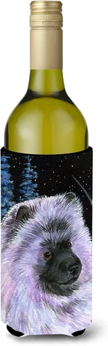 Vista 121 de Caroline's Treasures SS8447CC Starry Night English Bulldog - Enfriador para latas o botellas, lavable, funda plegable con aislamiento para bebidas
