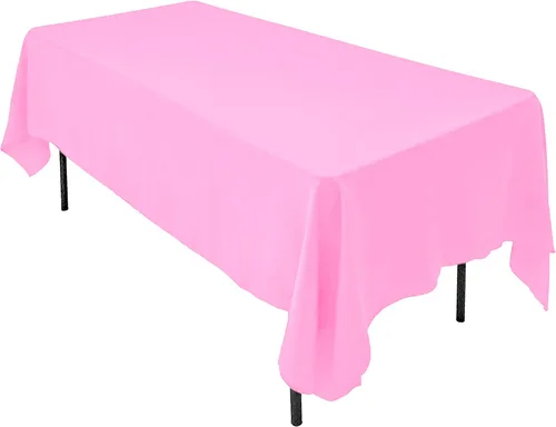 Vista 32 de AK TRADING CO. Mantel rectangular de poliéster de 60 x 102 pulgadas, fabricado en Estados Unidos, resistente a las arrugas, ignífugo, duradero