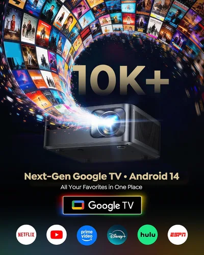 Vista 2 de Proyector inteligente Google TV G2 Gris