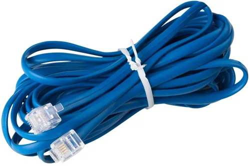 Vista 8 de iSoHo - Cable de teléfono para teléfono fijo, 15 pies RJ11, color negro Superb sound quality, sturdy build, fits wall jack connections, works with