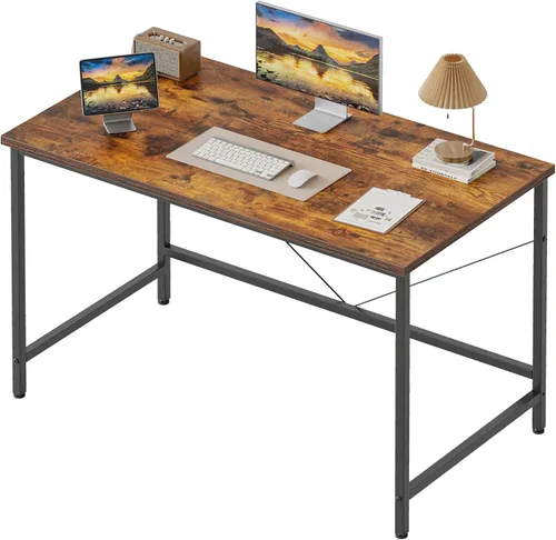 Vista 104 de Mericonia Escritorio para computadora, escritorio de juegos para espacios pequeños, mesa de estilo moderno y simple para oficina en casa, mesa