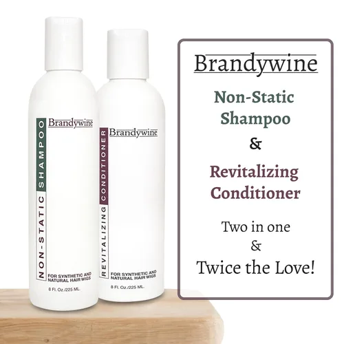 Vista 2 de Brandywine Champú no estático y acondicionador revitalizante 8 onzas, paquete económico paquete 2 artículos