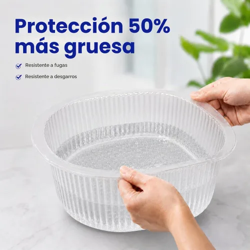 Vista 4 de ForPro Universal Liners para Baño de Pedicura - 50% MÁS GRUESO - Compatible con Footsie Bath Plus y Baño de Pies, Fundas Desechables para Bañera