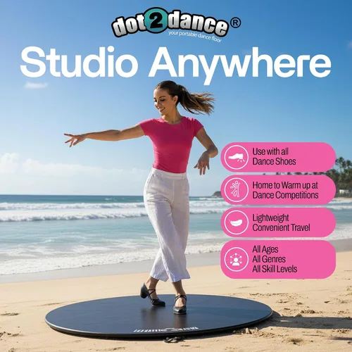Vista 7 de dot2dance. Escenario portable. Para bailar donde quiera. 4 tamaños.