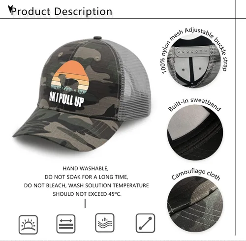 Vista 7 de devor Caps Ok I Pull Up Dad Hats, Graphic Dad Hat for Men