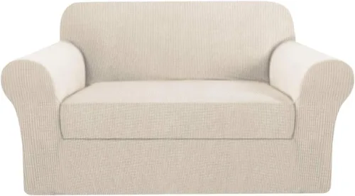 Vista 46 de H.VERSAILTEX - 2 fundas protectoras de licra suave Jacquard para respaldo de silla, lavable a máquina