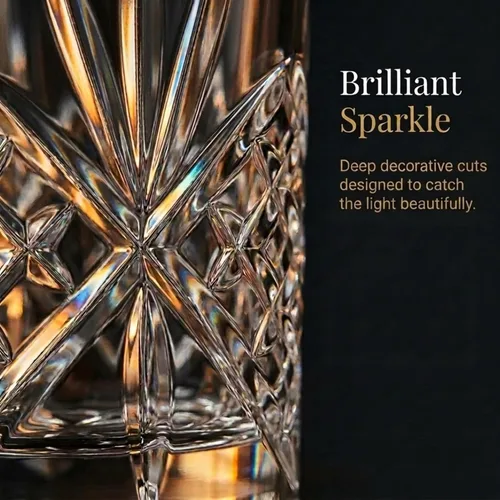 Vista 7 de Godinger Dublín - Juego de 12 vasos de alta copa de cristal
