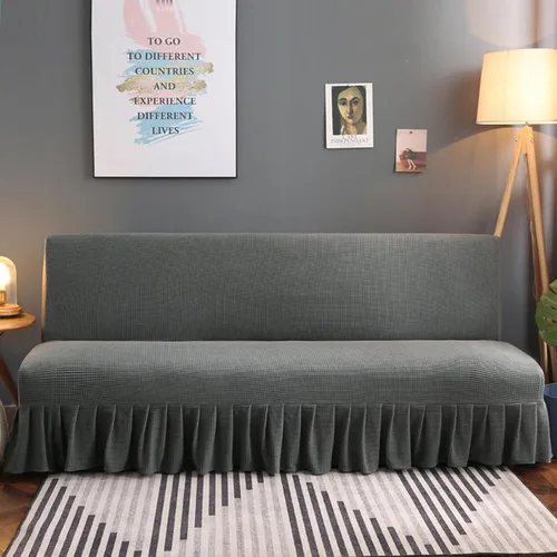 Vista 14 de IMYOGI Fundas de sofá de alta elasticidad impresas sin brazos, funda elástica para futón y futón, antideslizante y sin reposabrazos, protector