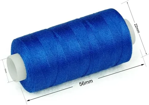 Vista 3 de Simthread 12 Colores Multiusos Hilo de Algodón para Acolchado 50s/3 Hilo para Piezas, Costura, etc. - 503 Metros Cada 12C01