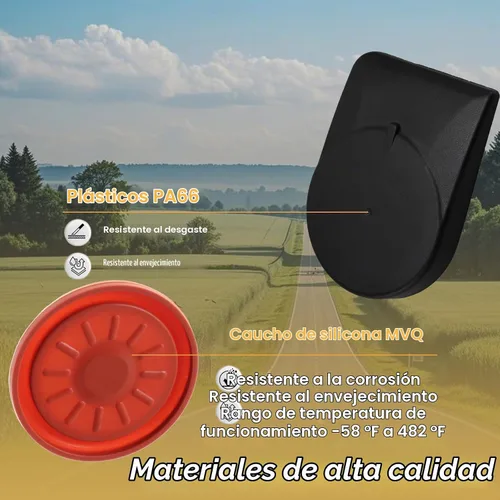 Vista 2 de FUSCH Tapa de la Válvula PCV con Membrana de Cobertura de Balancín, Kit de Reparación de Sellado de la Membrana de Válvula PCV Compatible con MINI