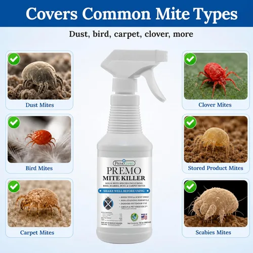 Vista 2 de Premo Guard Spray natural de ácaros, mata el polvo, pájaros, ácaros