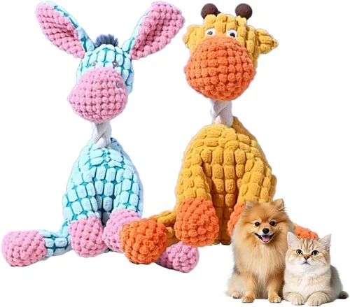 Vista 10 de KAMOJI 2026 Nuevos Juguetes para Perros, Bola de Perro Chirriante Recargable con Sonido Hablante, Juguetes de Felpa Indestructibles para Perros