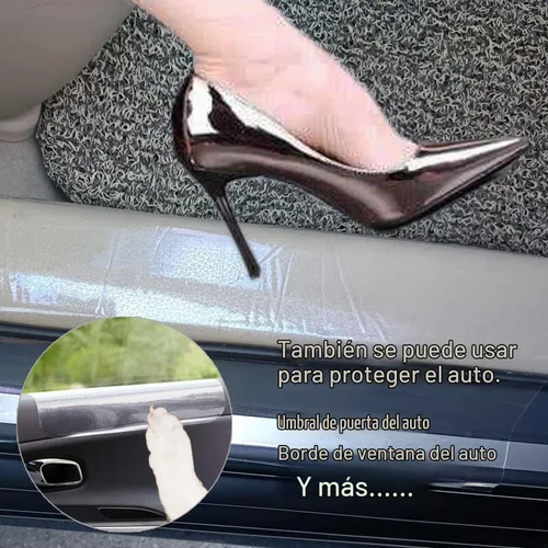 Vista 4 de KEBE Protector de arañazos para puerta, protege la pared de tus muebles con una cubierta transparente de alta calidad resistente para arañazos