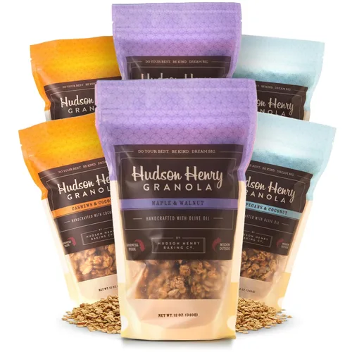Vista 10 de Hudson Henry Granola, arce, pecana y coco, paquete de 12 onzas, paquete de 3, proyecto verificado sin OMG