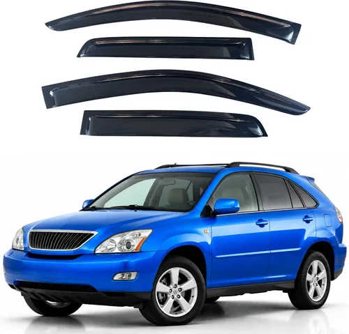 Vista 112 de Visera de ventana IG para Ford Focus Sedán y Hatchback 2012-2018, Protector de ventana lateral para lluvia y viento estilo Mugen, extra duradero