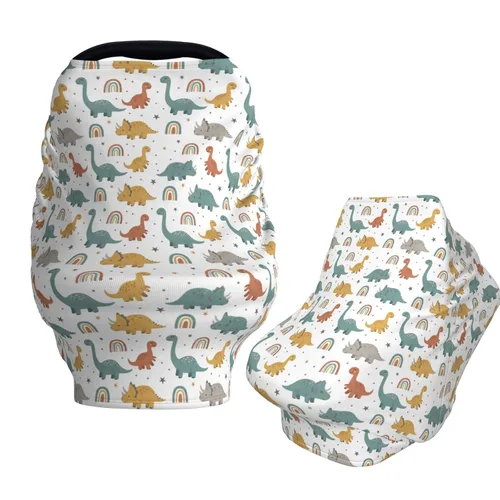 Vista 10 de Bats Star Moon - Fundas de asiento de automóvil para bebé, cubierta suave para cochecito de bebé, fundas de lactancia materna para niñas y niños