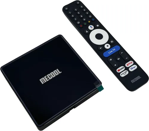 Vista 5 de MEon1 TV Box Android 14.0 Amlogic S905X5M 2GB RAM 32GB ROM WiFi6 Ethernet 100M USB 2.0 BT5.2 Soporte AV1 VP9 H.265 4K HDR Box