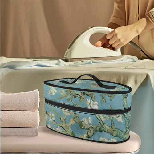 Vista 3 de Juego de funda para tabla de planchar 2 en 1 con correas de nailon y funda de hierro, funda protectora resistente a las manchas de 15 x 48 pulgadas