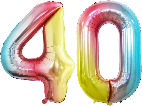 Vista 294 de Goer, conjunto de globos de papel aluminio para decoraciones de cumpleaños, globos de las letras de feliz cumpleaños y de números Oro