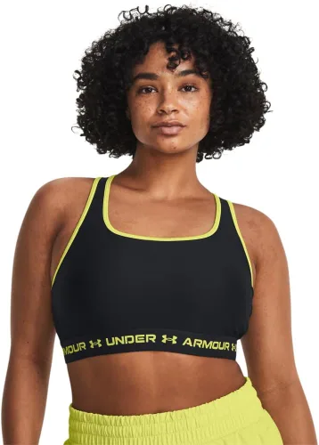 Vista 3 de Under Armour - Sujetador deportivo de medio impacto, con espalda cruzada, para mujer