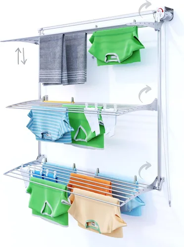 Vista 10 de foxydry Aireador vertical de pared de torre para uso en interiores y exteriores (gris, 34.6 pulgadas) made of aluminum and stainless steel