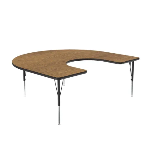 Vista 58 de Correll Mesa de Actividades Rectangular para Aula de 24"x36", Altura Ajustable (19"-29"), Granito Negro Laminado Térmico Fusionado Duradero