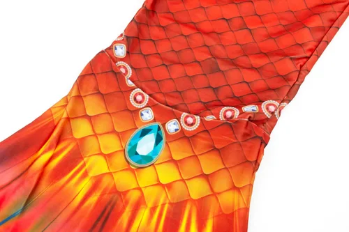 Vista 5 de DNFUN Traje de baño de sirena, sin monoaleta