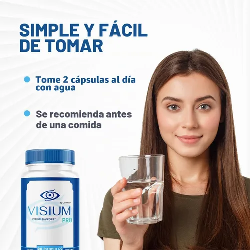 Vista 4 de Visium Pro Vision Support - Cápsulas oficiales de suplemento de salud, píldoras de vitaminas Naturales VisiumPro para la salud visual