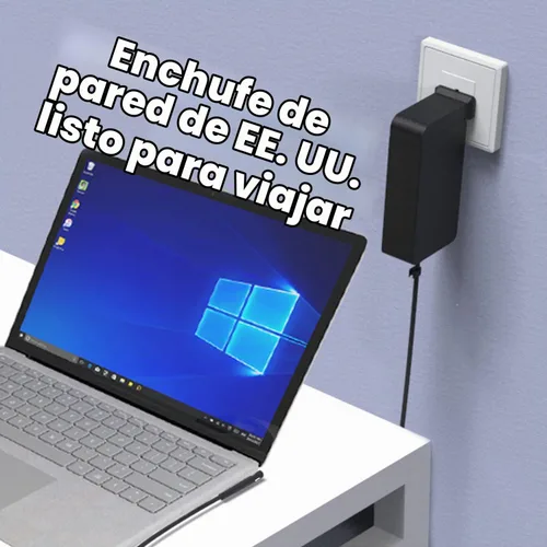 Vista 6 de Surface Pro Surface - Cargador para laptop, adaptador de fuente de alimentación de 65 W [actualizado] para Microsoft Surface Pro 9/8/X/7+/7/6/5/4/3