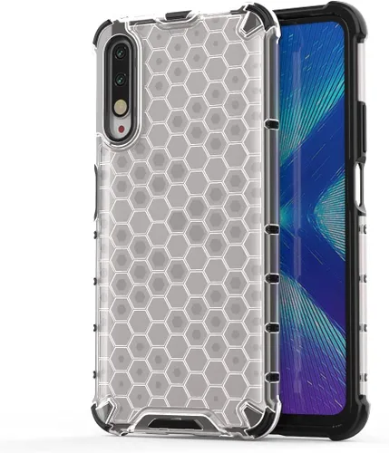 Vista 154 de Pzwoxukhov Funda compatible con Huawei Nova 3i, compatible con Huawei P Smart+ 2018 Honeycomb Anti-Drop Shock-Absorbing Case Negro