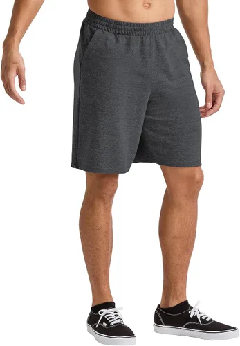 Vista 4 de Hanes Originals - Pantalones cortos deportivos de rizo francés para hombre, pantalones cortos atléticos sin cierre, 9 pulgadas