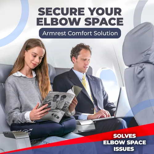 Vista 6 de able Almohada de viaje – Almohada de avión para reposo de cabeza, cuello y barbilla, almohada de cuello inflable y suave, material duradero