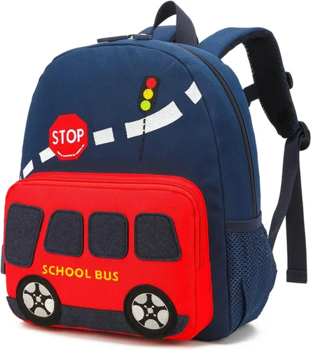 Vista 13 de willikiva Mochila Infantil con Dinosaurio en Coche para Niños y Niñas, Mochila para Preescolar, Impermeable, Tamaño único, Moderno Fiesta de música